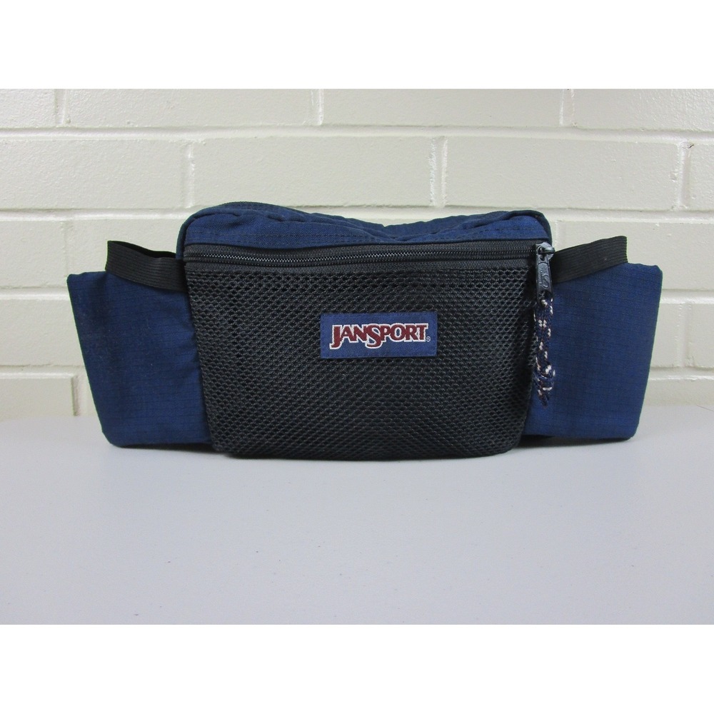 Vintage 90s‎ Jansport Hiking Fanny Pack w/ Drink Holders Hip Bag Biking